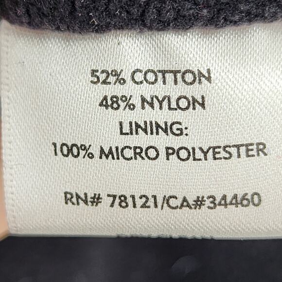 Eileen Fisher Long Black System Cotton Blend Zipper Jacket Coat Size Small - Picture 3 of 4